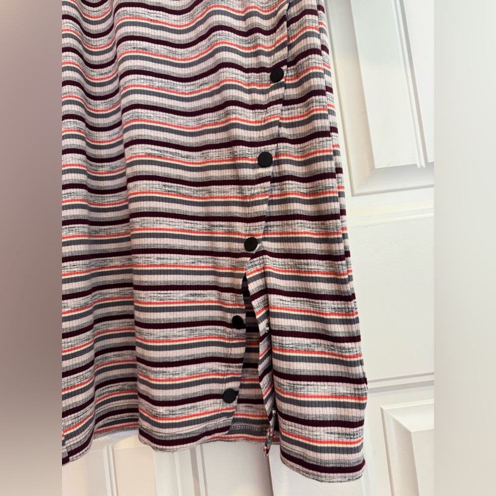 Wild Fable Fall Ribbed Snap Dress - Picture 4 of 5